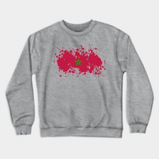 Morocco Flag Crewneck Sweatshirt